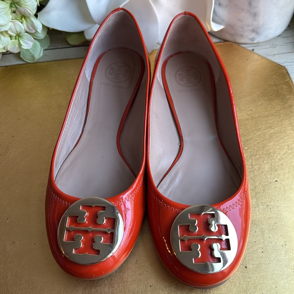 Tory Burch Reva Ballet Flat in Patent Leather